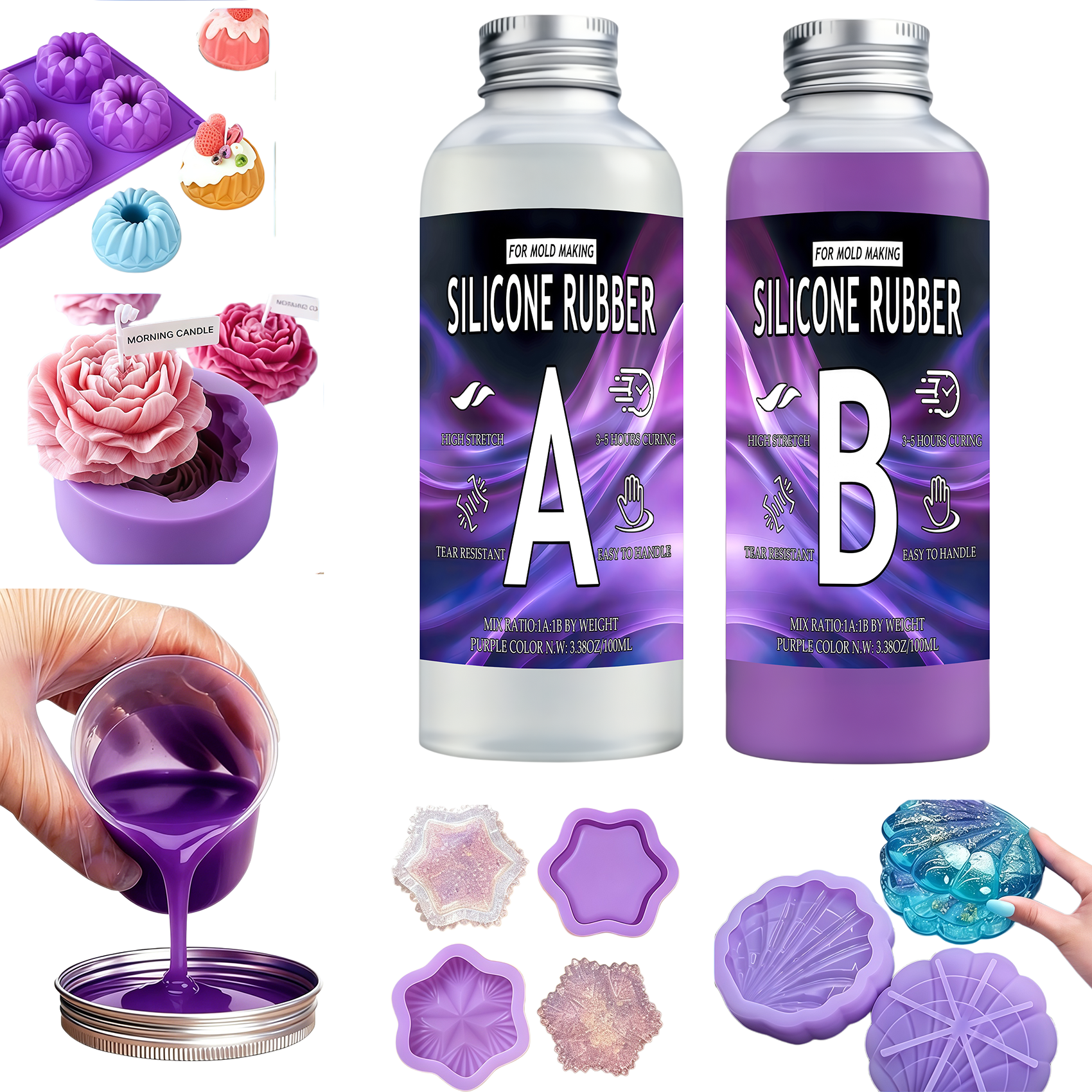 3D Printing Jobs - Platinum-cured liquid silicone mold kit, 1:1