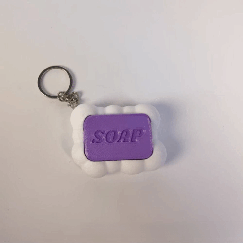 3D Printing Design Software - Realistic Design 3D Printed Keychain Premium