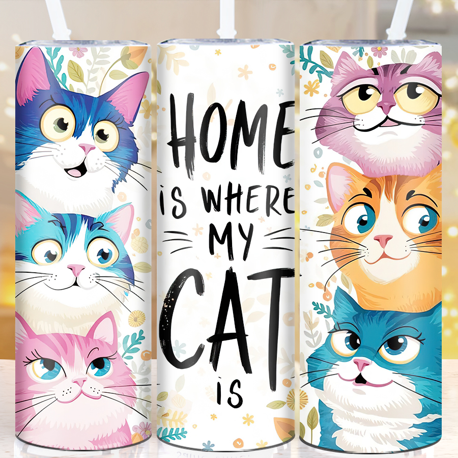 3D Printing Stainless Steel - 20oz 3D Print Cute Cat Tumbler