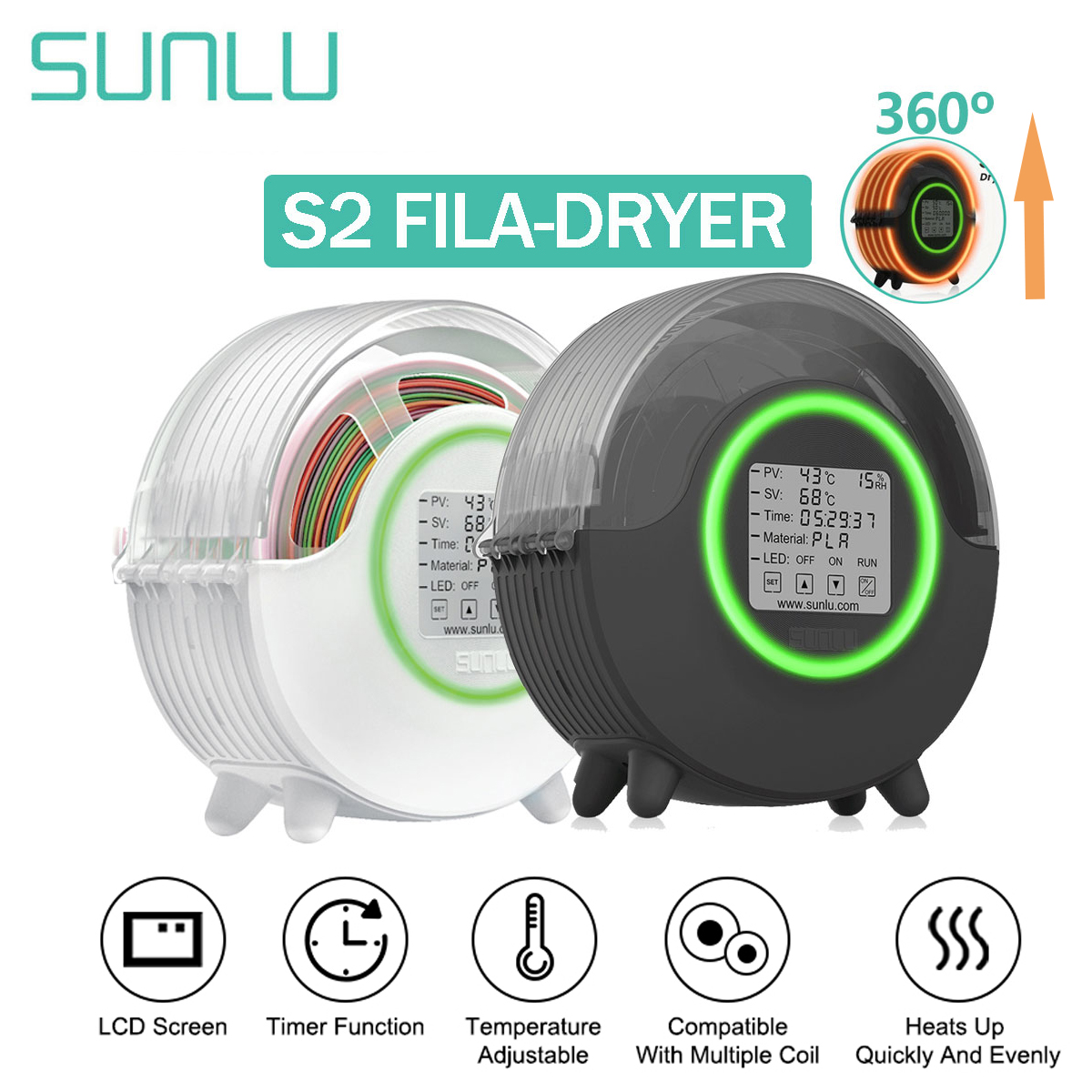3D Printing Aluminium - SUNLU S2 3D Filament Dryer Upgrade