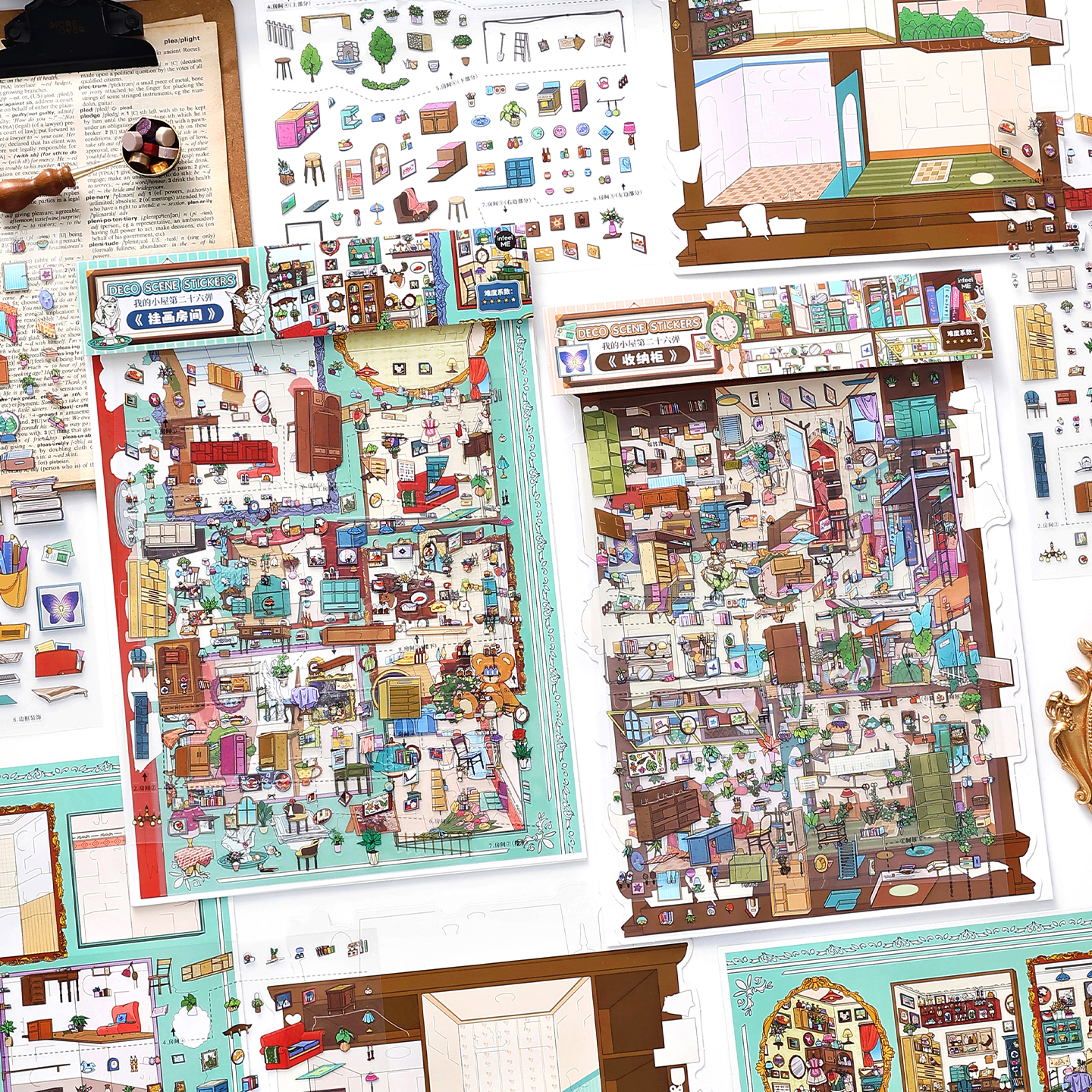 3D Printing Construction - 4 Sheets Cute Miniature Painting Room