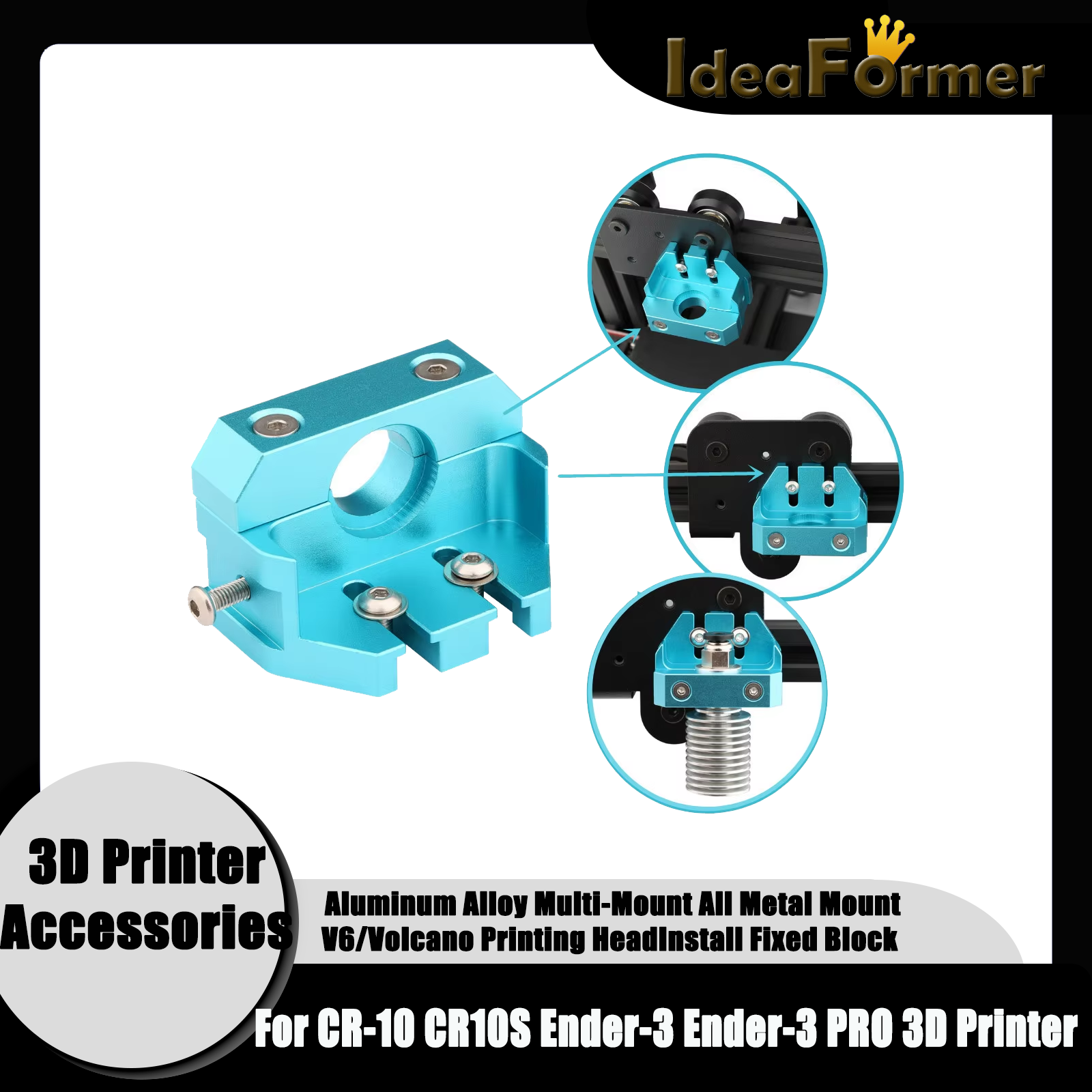 3D Printing Aluminium - Multi-Mount All Metal Mount for E3D