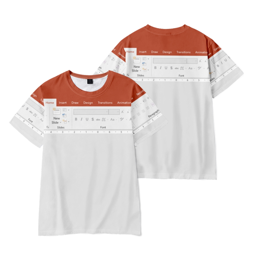 3D Printing Design Software - Excel 3D Fashion Men's T-shirt Spreadsheet