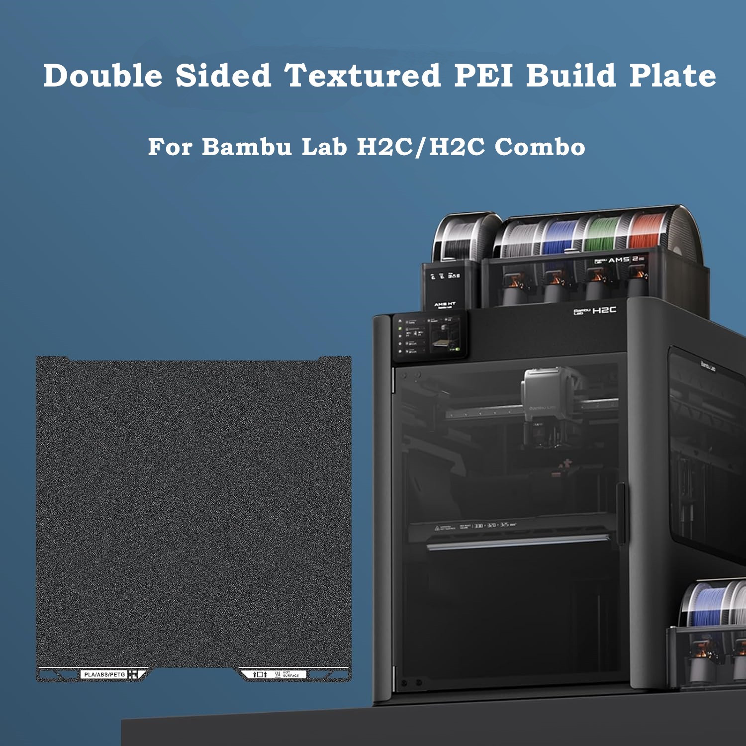 H2C Build Plate Black PEI with - 3D Printing Qr Codes incelemesi ve fiyatı