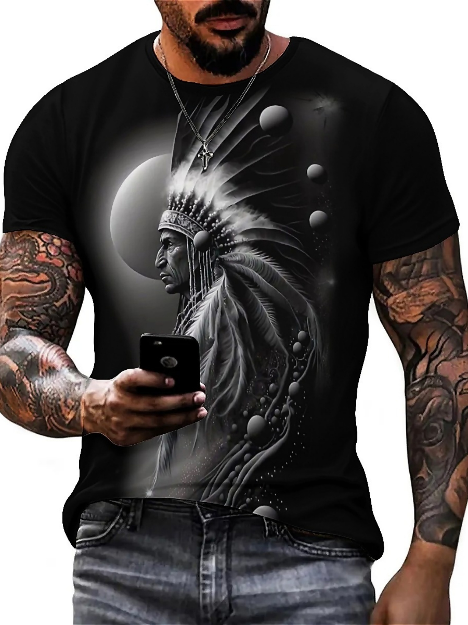Men's 3D Printed Tribal Chieft - 3D Printing Designing incelemesi ve fiyatı