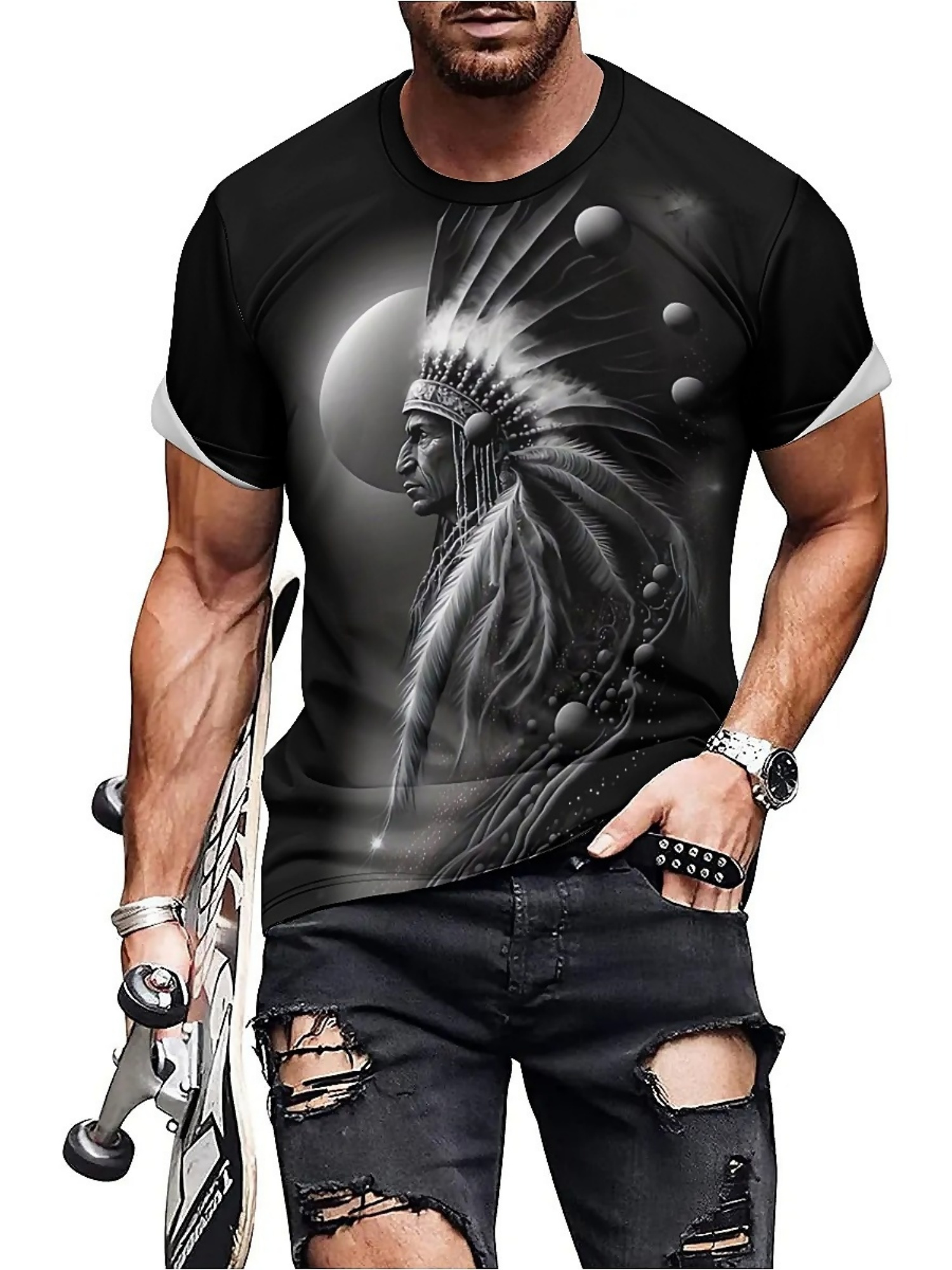 Men's 3D Printed Tribal Chieft - 3D Printing Designing incelemesi ve fiyatı