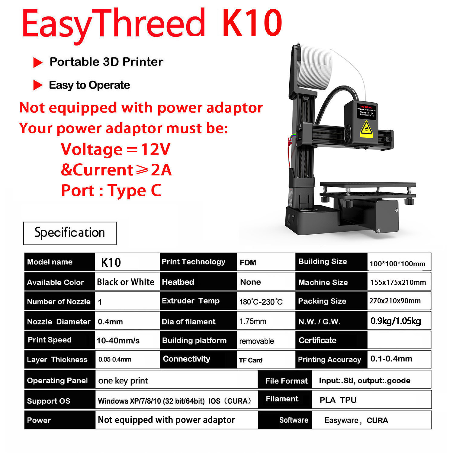 K10 Entry Level 3D Printer Min - 3D Printing Design Software incelemesi ve fiyatı