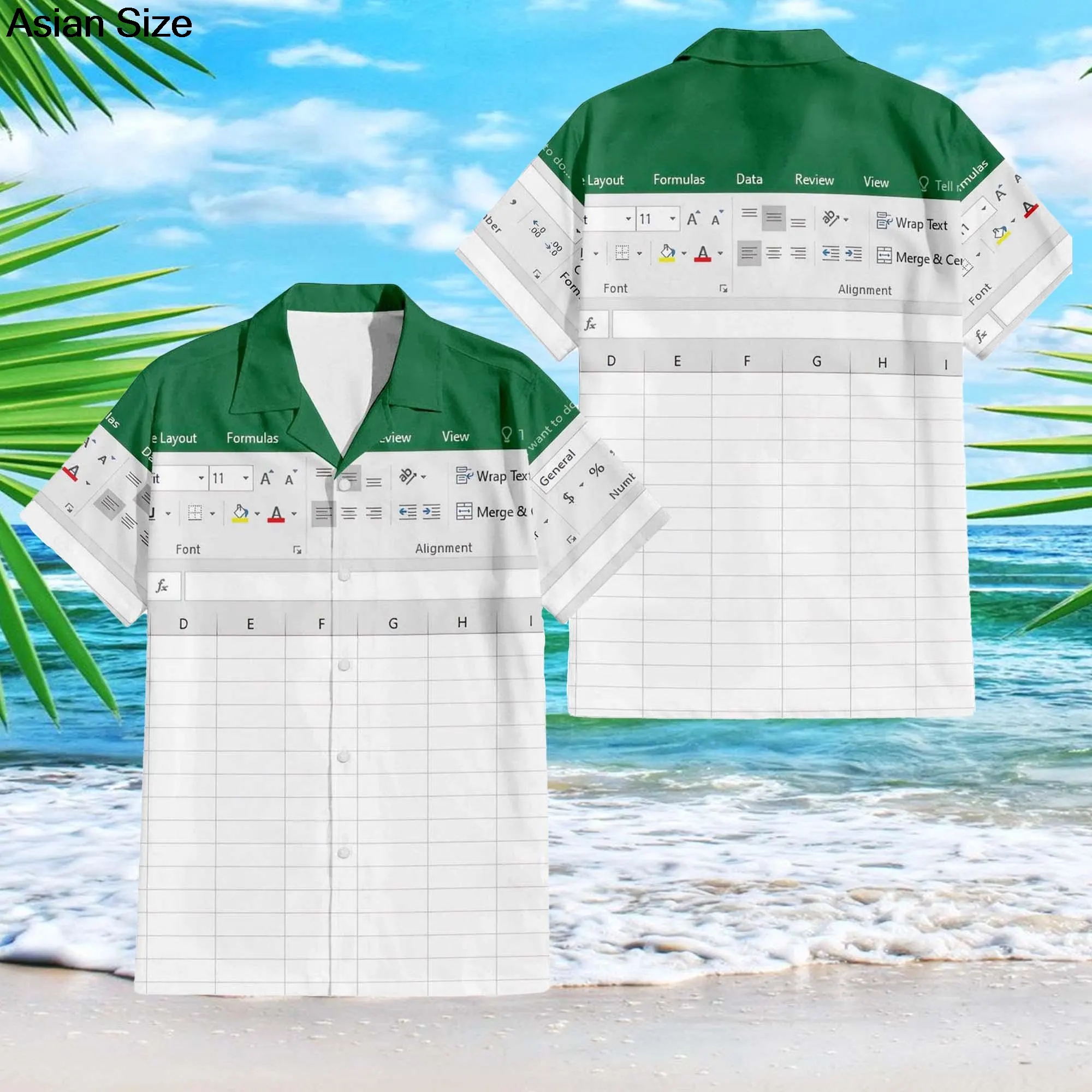 Excel Hawaiian Shirt Men's Fas - 3D Printing Design Software incelemesi ve fiyatı