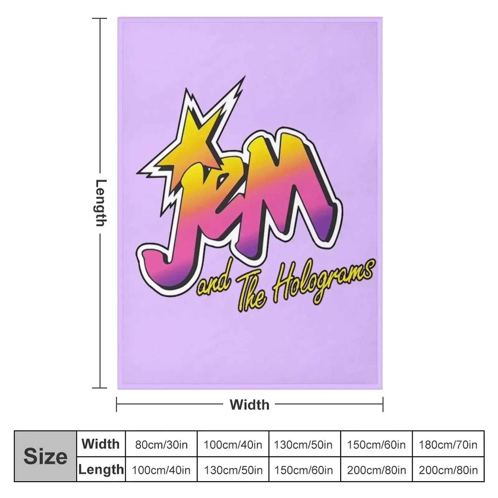 Jem and the holograms Throw Bl - 3D Printing Hologram incelemesi ve fiyatı