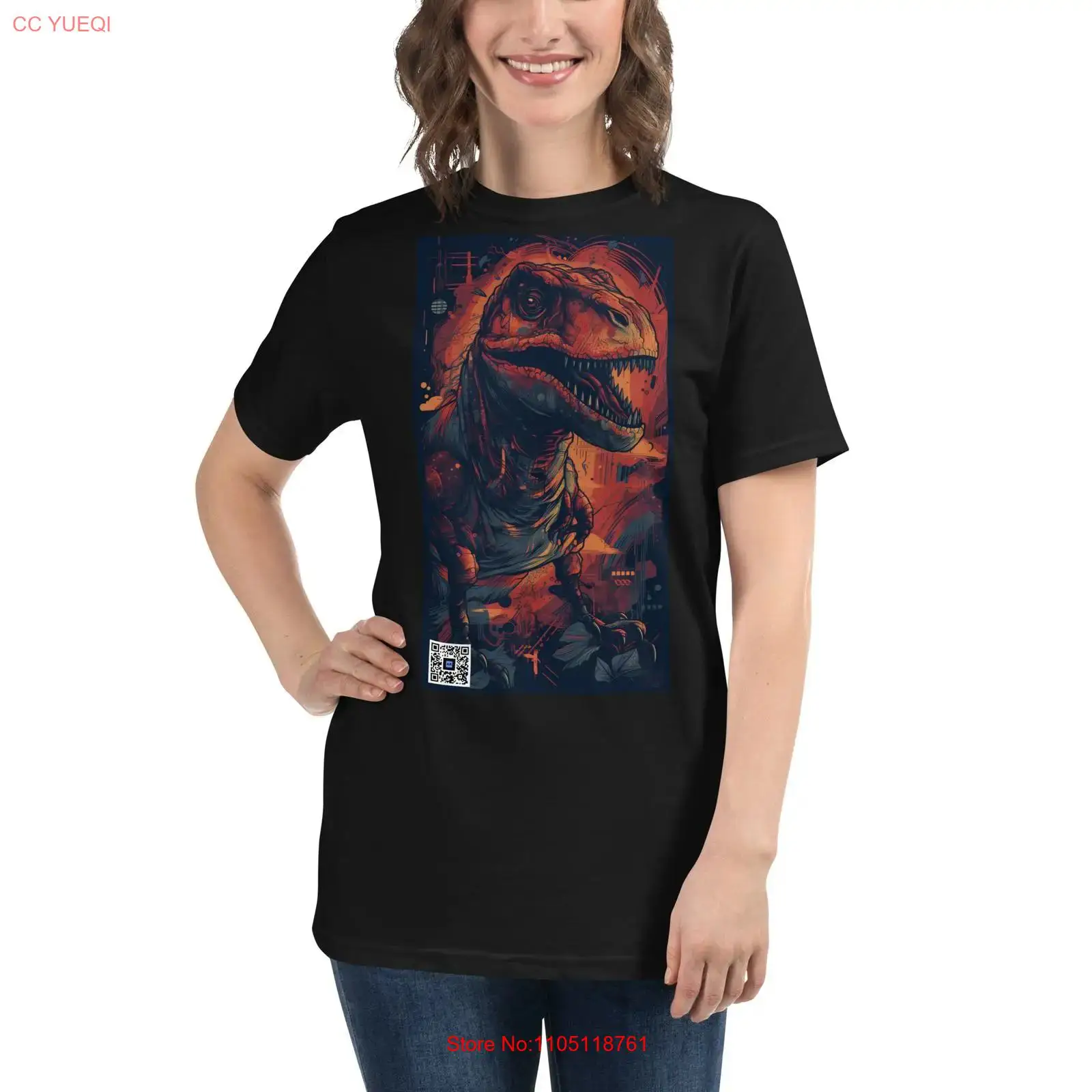 Dinosaur T Shirt smartphone ca - 3D Printing Qr Codes incelemesi ve fiyatı