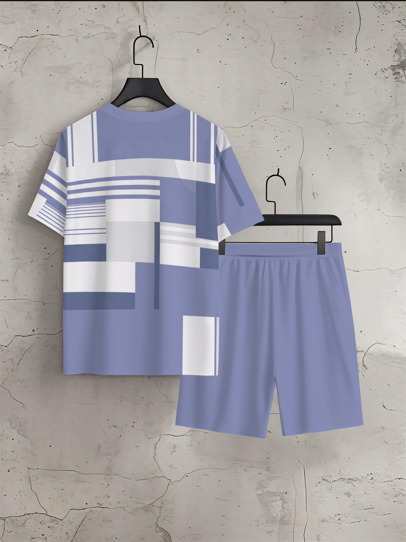 2026 Summer New Men's Short-Sl - 3D Printing Designing incelemesi ve fiyatı