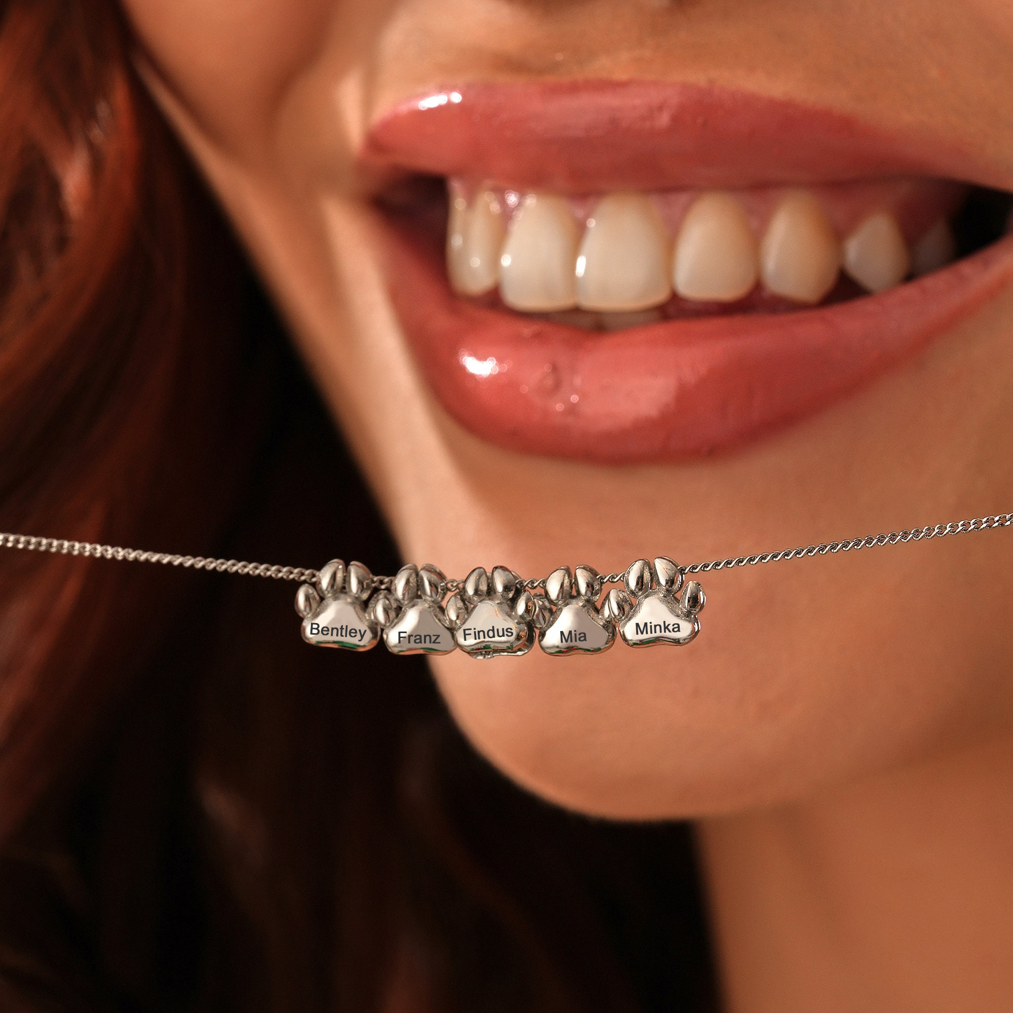 Engraving Name Necklace Gift P - 3D Printing Stainless Steel incelemesi ve fiyatı