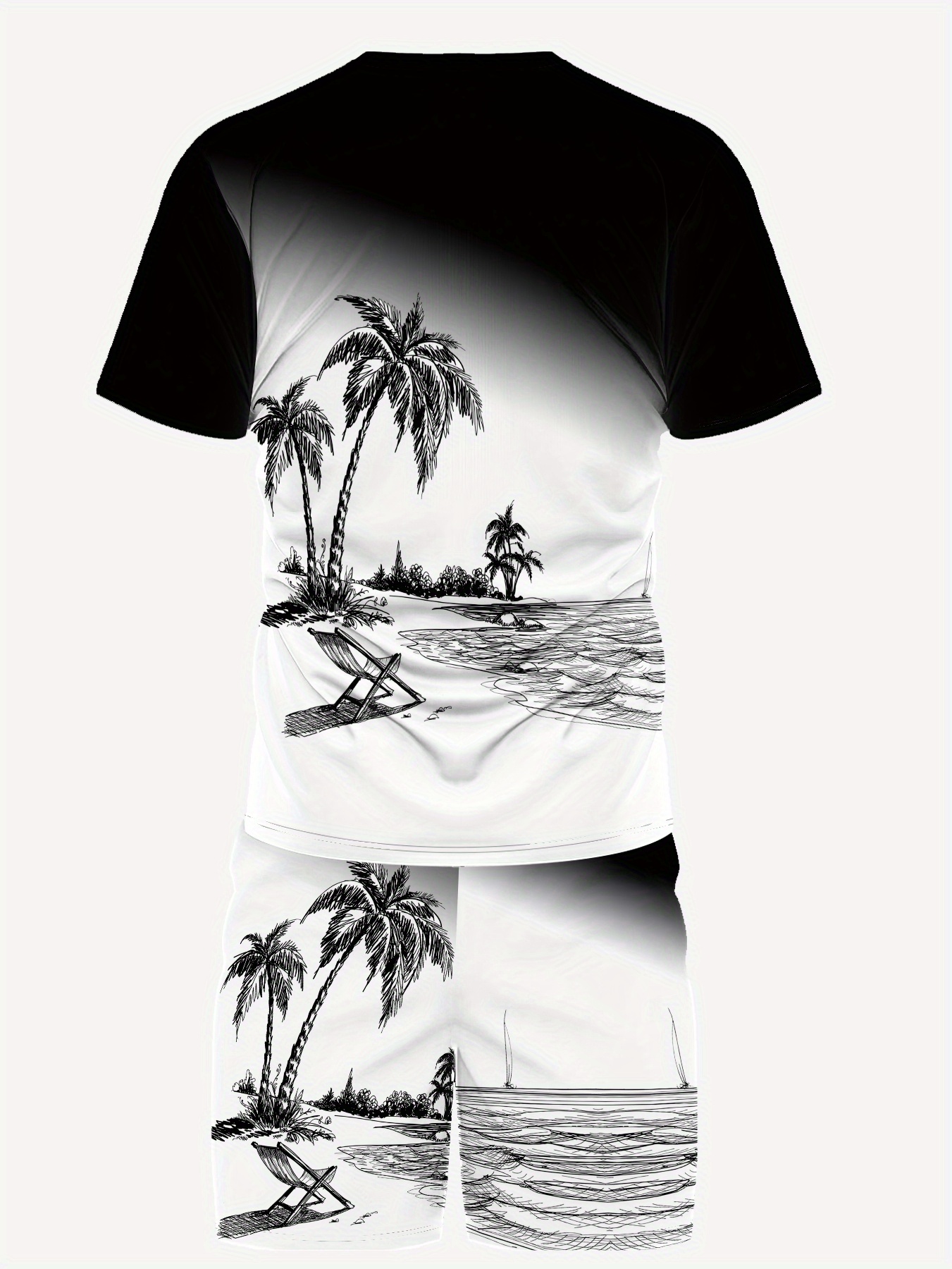 2026 Summer New Men's Short-Sl - 3D Printing Designing incelemesi ve fiyatı