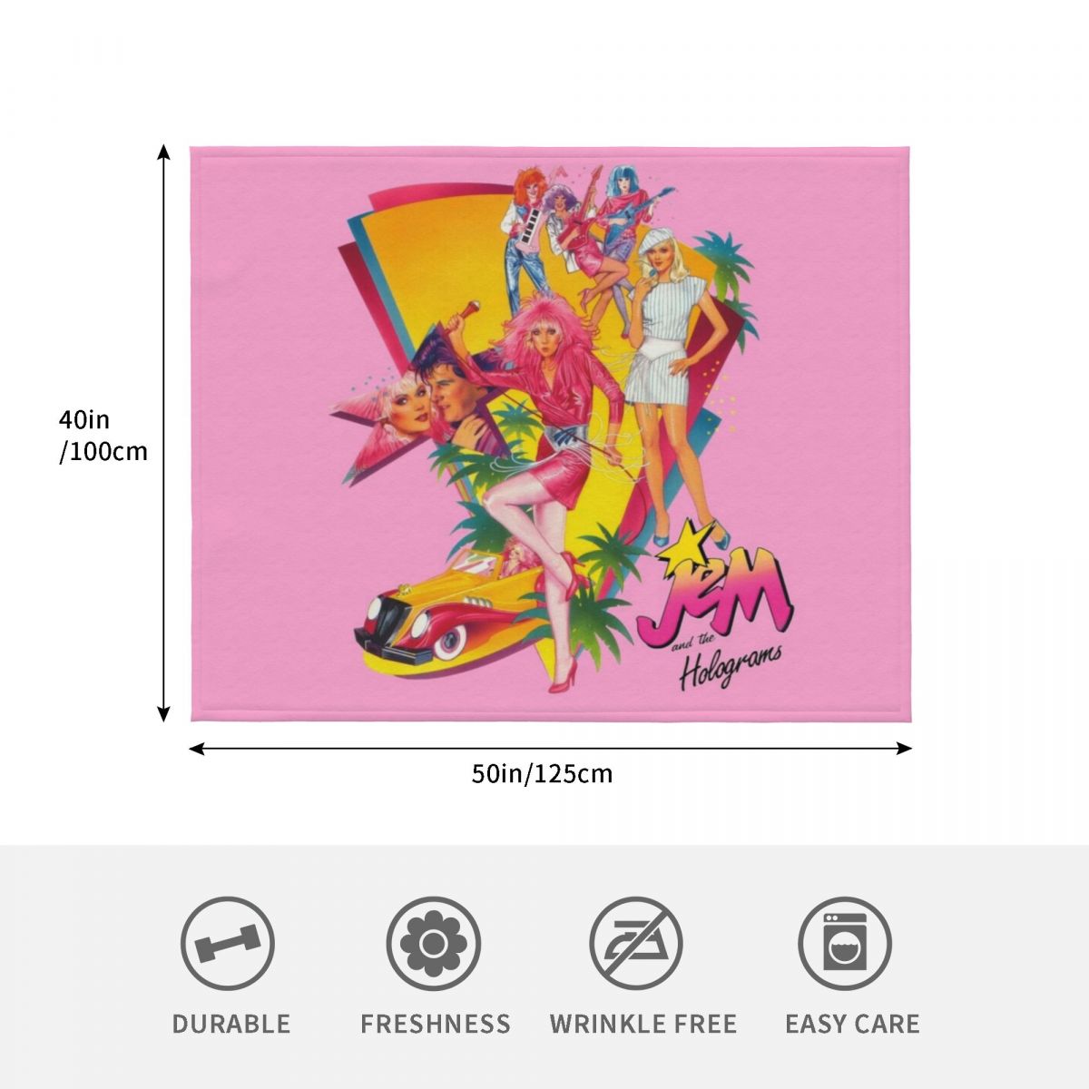 Jem and the Holograms Throw Bl - 3D Printing Hologram incelemesi ve fiyatı