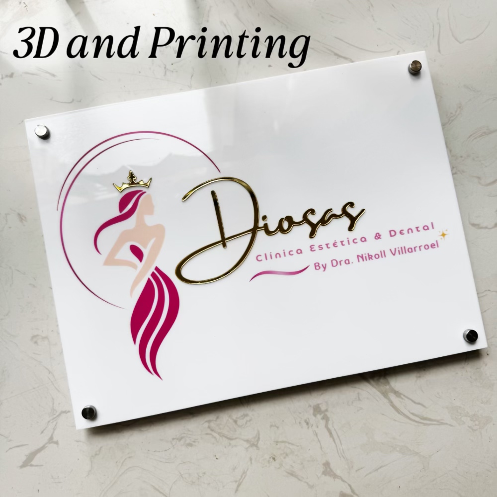 Modern Acrylic White Sign boar - 3D Printing Qr Codes incelemesi ve fiyatı