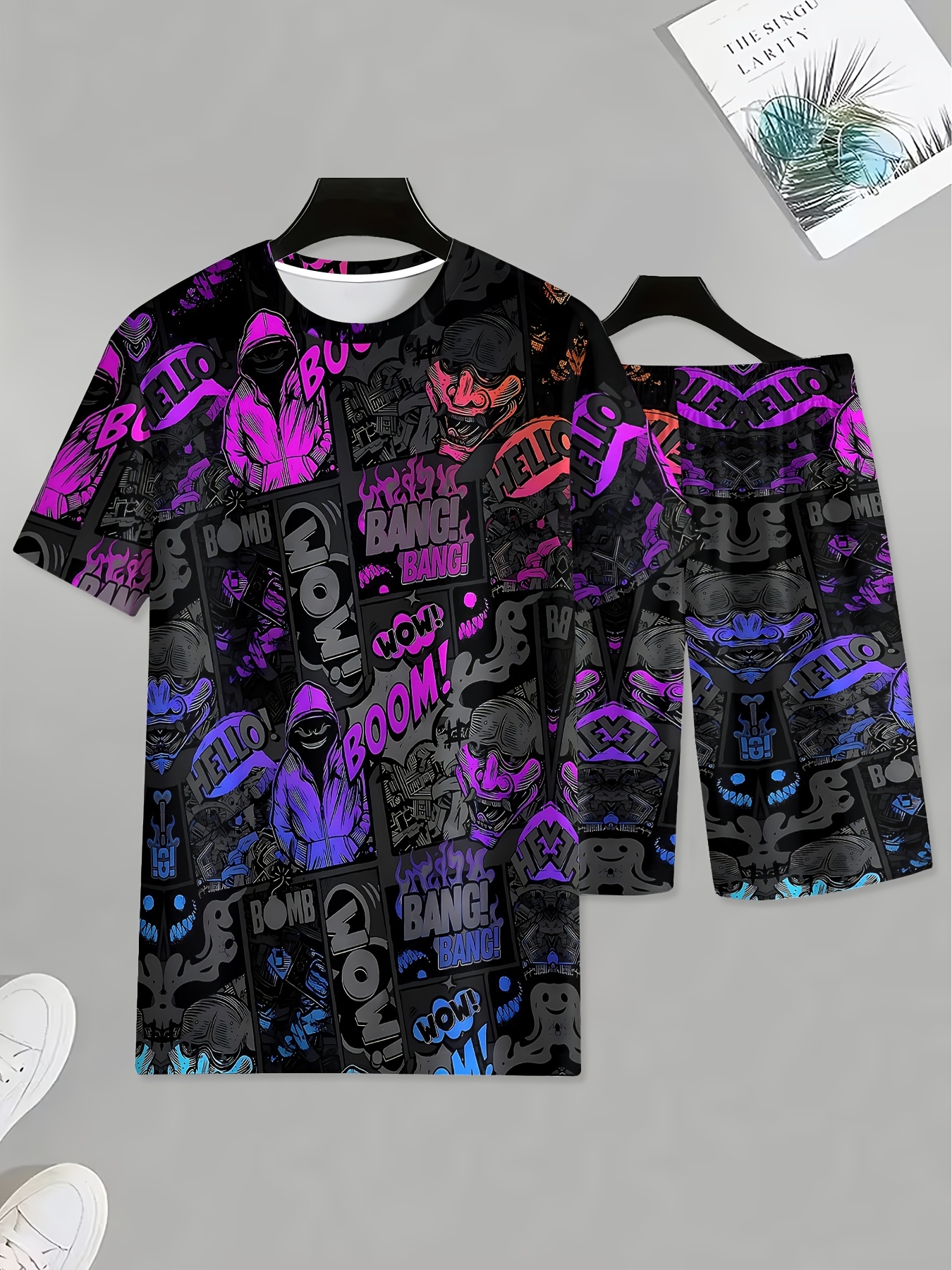 2026 Summer New Men's Short-Sl - 3D Printing Designing incelemesi ve fiyatı
