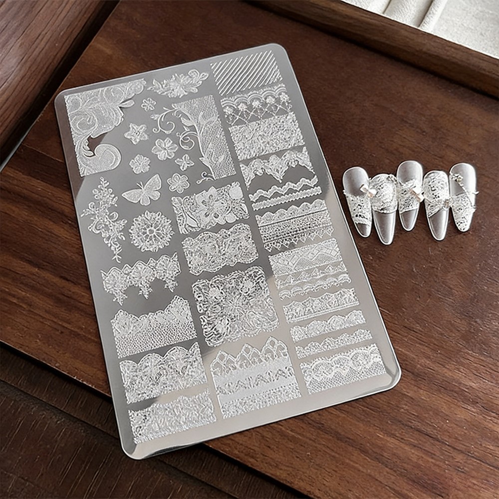 9*15cm 3D Lace Butterfly Nail  - 3D Printing Stainless Steel incelemesi ve fiyatı