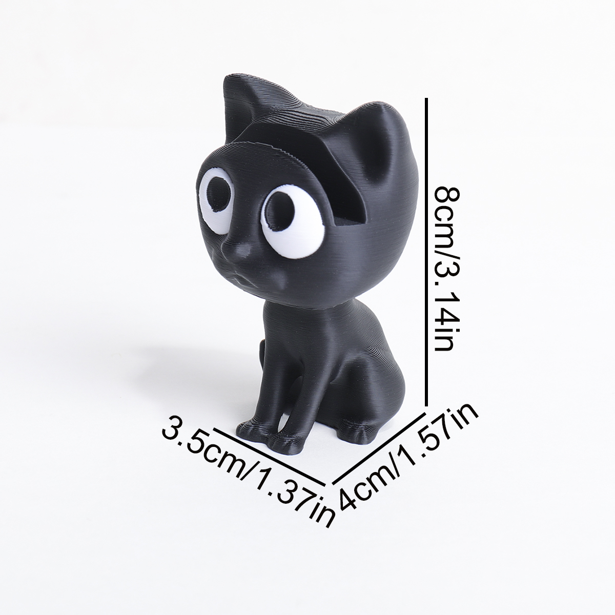 Cute 3D Printed Black Cat Glas - 3D Printing Glasses Frames incelemesi ve fiyatı
