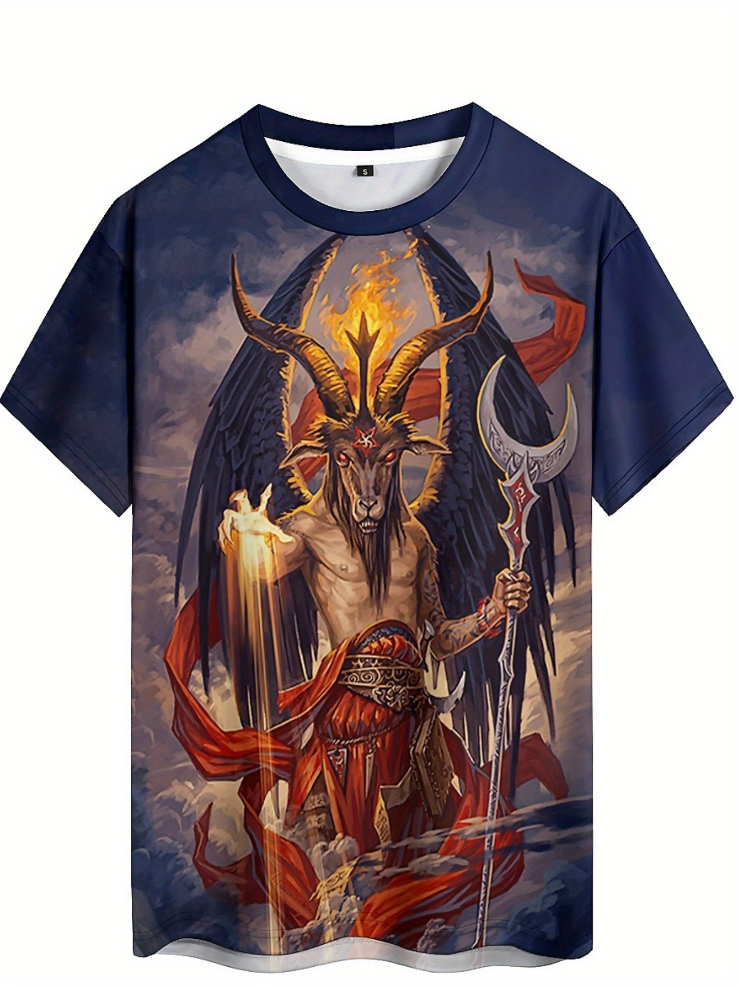Men's 3D Demon Print T-Shirt | - 3D Printing Designing incelemesi ve fiyatı
